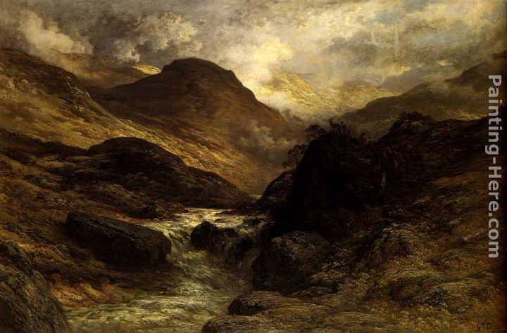 Gustave Dore Gorge In The Mountains